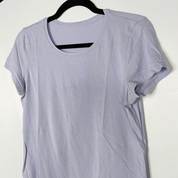 Lululemon Womens 2 Lavender Purple Crew Neck Love Tee Short Sleeve Tshirt Top - Picture 3 of 6